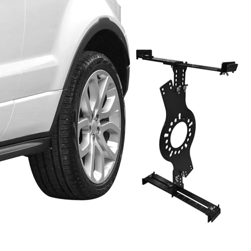 Image of Wheel Fitment Tool, Wheel Offset Measuring Tool Tire /Rim Fit Size Measuring Mockup Tool Fit for 14 inch to 22 inch Wheel Diameters and 7 inch to 17 inch Wheel Widths, 5-Lug Pattern