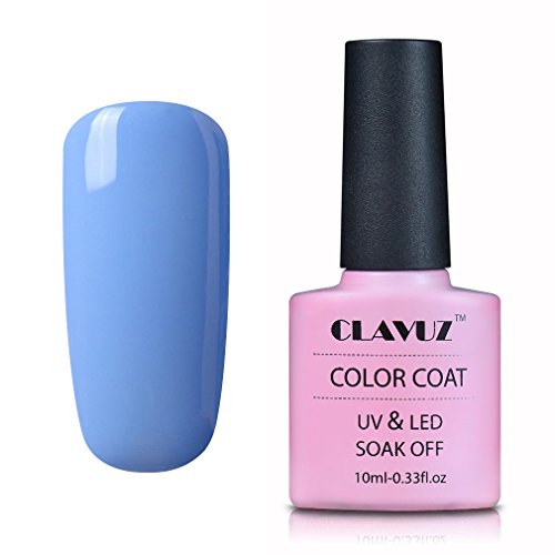 Esmalte Semipermanente de Uñas en Gel UV LED Esmalte de Uñas 1pcs Color Azúl Uñas de Gel Soak off 10ml de Clavuz -004