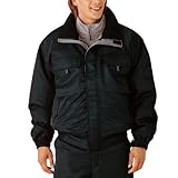 [ミドリ安全] 防寒服 長袖 ブルゾン 男女兼用 撥水 M3139 上 ブラック M