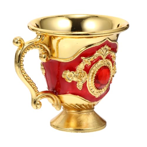 VICASKY Retro Teetasse Zinklegierung Europäischer Stil Kreativbecher für Zuhause Bar Milch Kaffee Tee