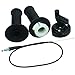 Wingsmoto 7/8" 22mm Dirtbike Twist Throttle Accelerator Handle Grip + Cable + Throttle Clamp 50 90 110 125cc Pit Bike Dirtbike (Handle Grip + Cable + Throttle Clamp)