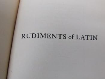 Hardcover Rudiments of Latin Book