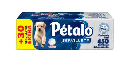 Pétalo Servilleta, Paquete con 420 servilletas + 30 servilletas GRATIS
