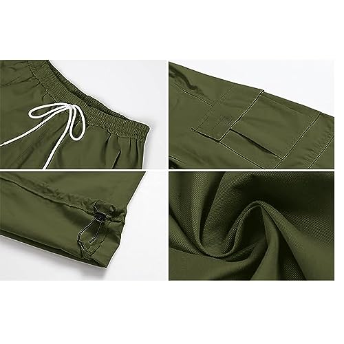 Image of Betusline Girl's 2 Piece Outfits, Cute Girls Fall Clothing Sets Cargo Pants + T-Shirt Top, 4T-14 Years