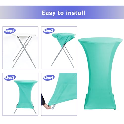 HolidayIdeas Cocktail Table Covers, High Top Round Table Covers - Image 6