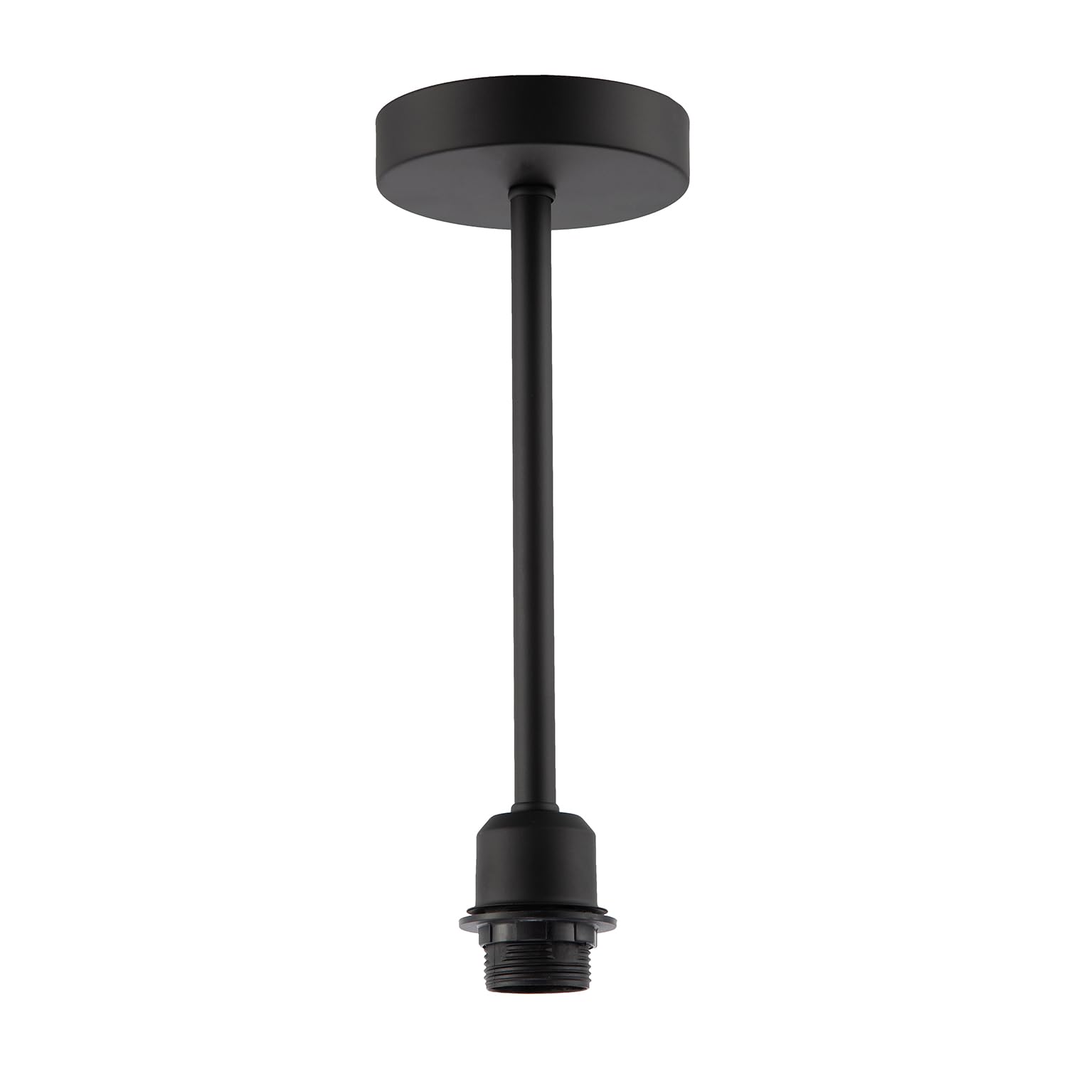 Classic Matte Black Ceiling Light Fixture to Showcase Lamp Shades by Happy Ho...