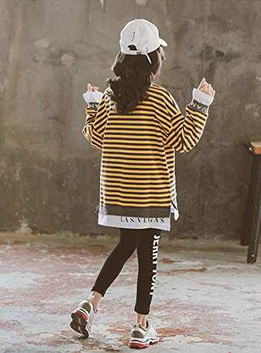 Image of Urtrend Little Girls' Kids 2 Pieces Long Sleeve Top Pants Leggings Clothes Set Outfits