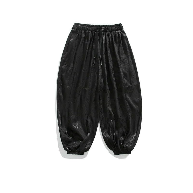 Pantalon long d'été style chinois contre la chaleur pantalon ample - 5
