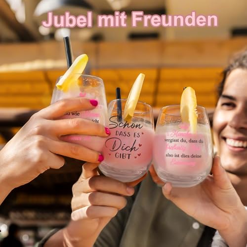 TUZELIYA Geschenke für Freundin - 19oz / 550ml Weingläser Geburtstagsgeschenk für Frauen - Personalisierte Geschenke für Beste Freundin… – Ansicht 6