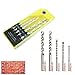 5pcs Masonry Drill Bits Set Concrete Brick Drywall Anchors Screws Assortment Kit