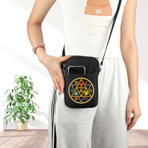 JNIAP Symbols Of Time Crossbody Bag Video Game Gifts Gate Of Time Gifts Video Gamer Shoulder Bag4