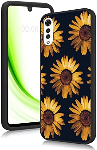 RWUTYTIUL Case for LG Velvet 5G/4G, Full Body Slim Fit Ultra Thin Flexible TPU Silicone Shockproof Protective Phone Case for LG Velvet 5G UW/LG Velvet 5G/LG Velvet 4G, Yellow Daisy