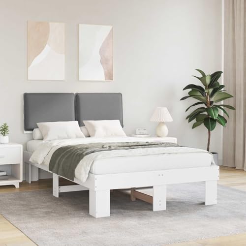 Nqyjm - Marco de cama con cabecero acolchado, color gris claro, somier sin colchón, fácil de montar para dormitorio, hotel, dormitorio L87H7283
