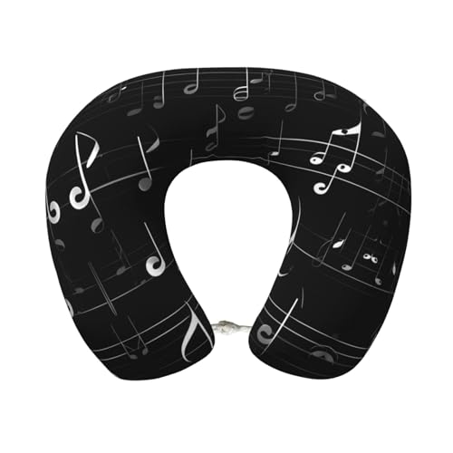 Almohada de viaje memoria espuma negro talla única miniatura 1
