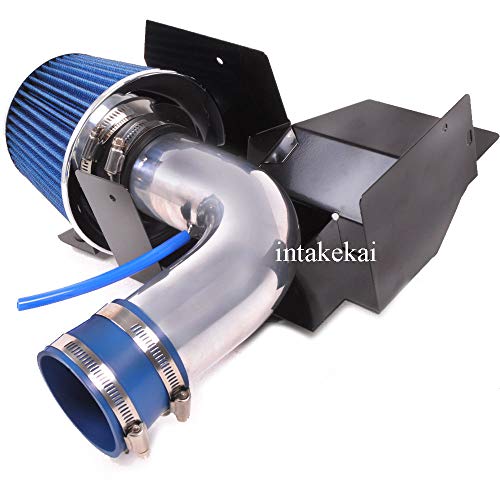 Performance HEATSHIELD Air Intake for 2005-2014 VW PASSAT 2.0L / 2014 VW PASSAT 1.8L / 2004-2006 VW JETTA 1.9L / 2006-2014 VW JETTA 2.0L / 2014 VW BEETLE 1.8L L4 TURBOCHARGED ENGINE (BLUE)