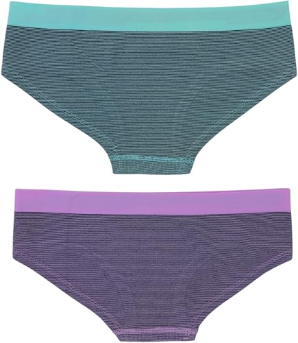 ToBeInStyle Girls' Junior Teen Pack of 6 Comfortable Seamless Stretch Boyshorts Underwear3