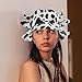 ORFOFE Cow Print Bucket Hat with Horns Cute Summer Sunshade Hat for Women Outdoor Fashion Novelty Cow Lover Accessory Multi