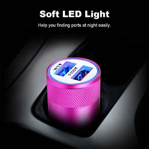 image for FiveBox [5.4A/30W] Fast Car Charger Type C 6ft Cable Compatible for Mo