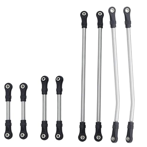 LCG Girder Frame Stainless Steel Linkage Link Rod Rod End for 1/10 RC Crawler Axial SCX10 II III TRX4 Capra 1.9 LCG Rails Chassis Kit (for SCX10 II)