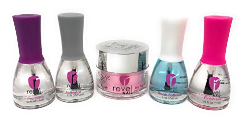 Revel Dip Powder 1 oz Starter Kit with 4 Liquid Bottles - DP234 Hijinks