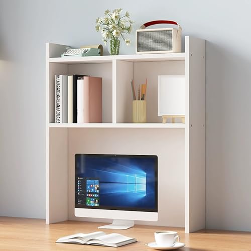 Table d'ordinateur élégante pour enseignant avec étagère de bureau et compartiments de tri