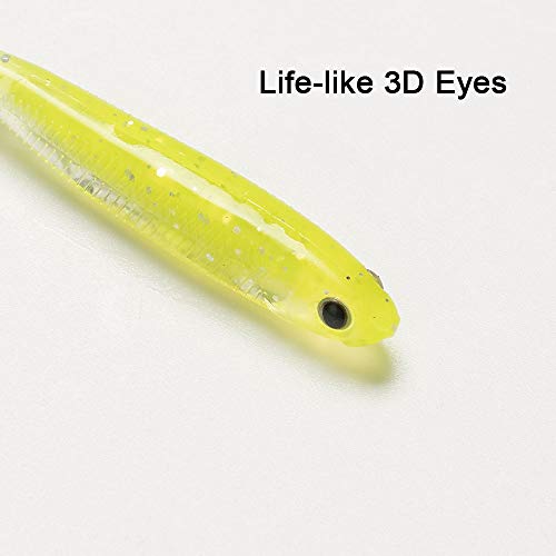 Dr.Fish Softbait Wiggle Shad Soft Plastic Swimbait Fishing Lure