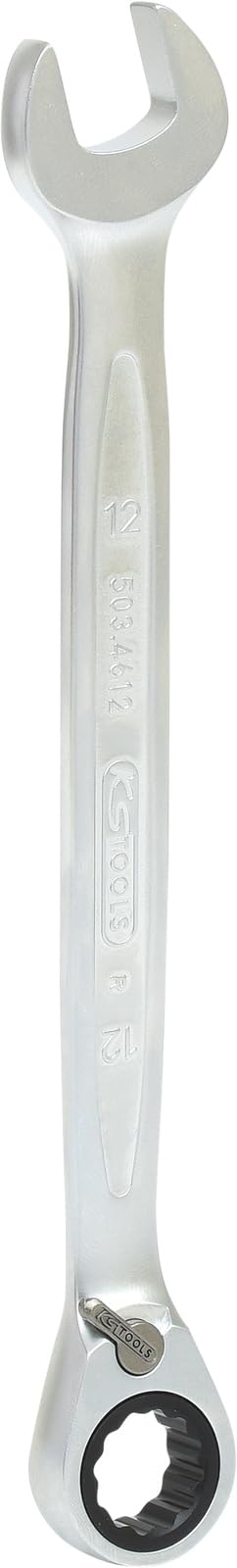 KS Tools 503.4612-E GEAR+ Klucz plasko-oczkowy z grzechotka, przelaczany, 12mm, na zawieszkach na haku