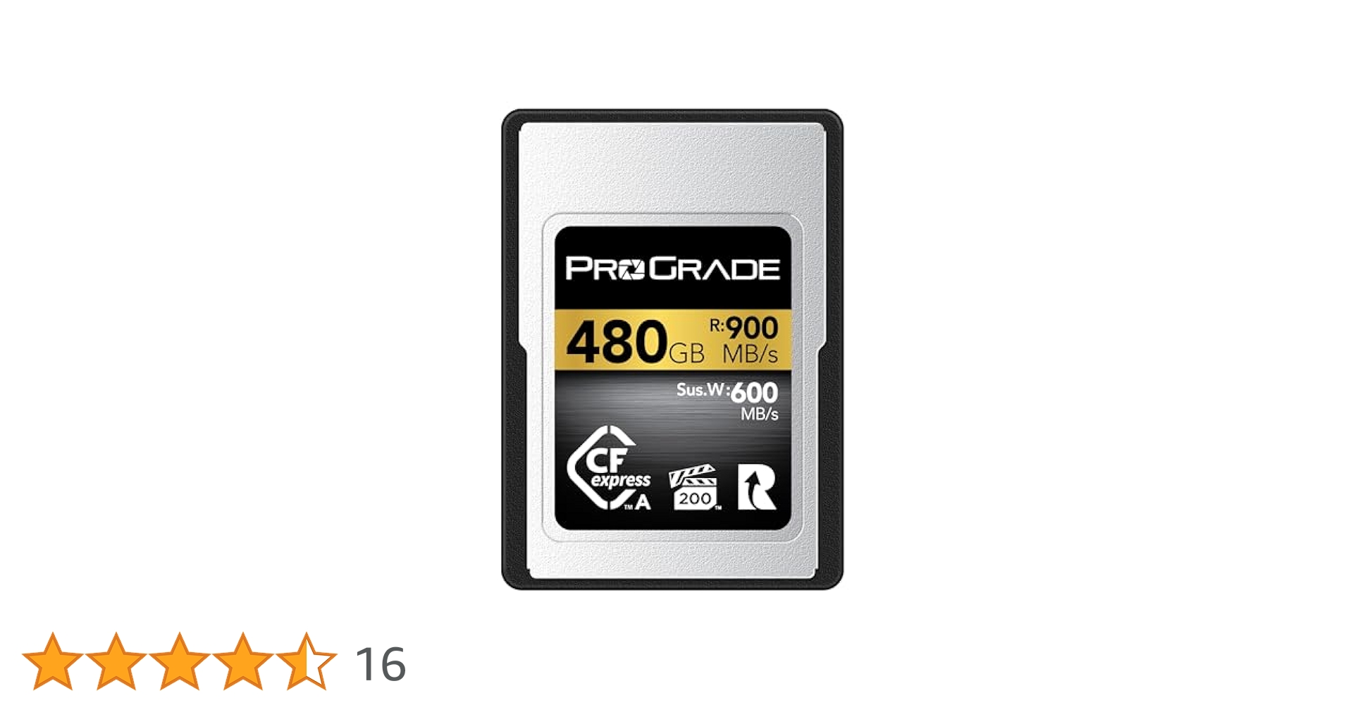 Amazon | ProGrade Digital CFexpress 2.0 Type A GOLD 480GB