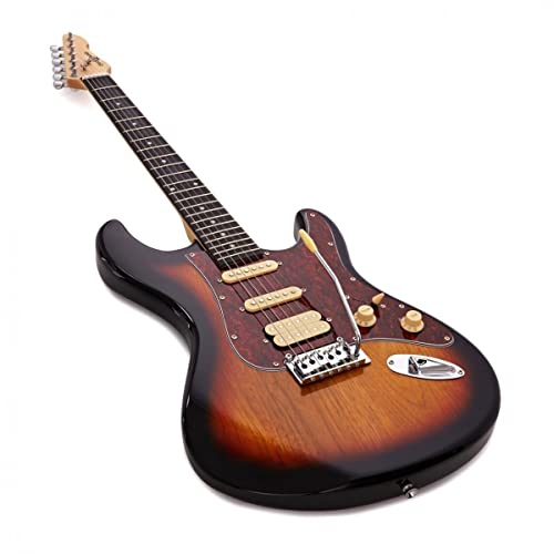 Pack guitare électrique et ampli 4/4 pour adultes débutant(e) s Sunburst - Les Beatles, Paul McCartney, John Lennon, RIngo Starr, George Harrison Pack guitare électrique et ampli 4/4 pour adultes débutant(e) s Sunburst – Image 6