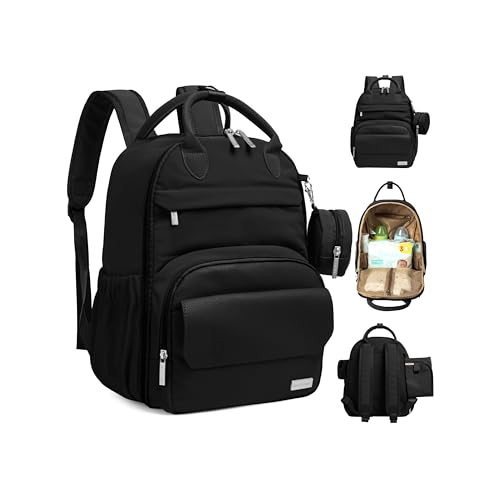 KeaBabies Diaper Bag Backpack - Multifunctional Travel Diaper Back Packs, Maternity Baby Changing...