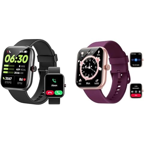 Gydom 2 Packs Fitness Tracker- [Alexa Built-in & Answer/Make Calls], with Heart Rate/Blood Oxygen/Sleep Monitor, Step Counter Fitness Watch with 100 Sports Modes, IP68 Waterproof for iOS Android Cover