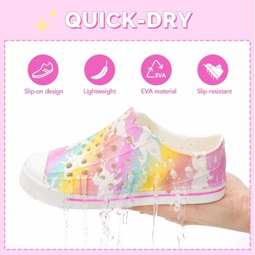Image of EUXTERPA Toddler Water Shoes Boys Girls Summer Shoes | Kids Sandals Boys Girls Lightweight Slip On Shoes Children Breathable Quick Dry Pool Beach Sneakers