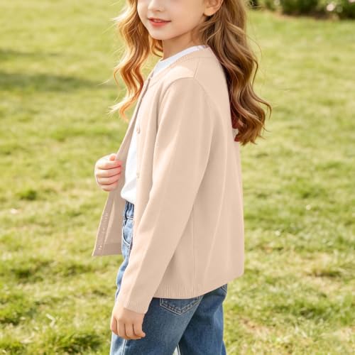 Girls Cardigan Sweater Ruffle Trim Button Knit Girls Cardigan Sweater - image 3