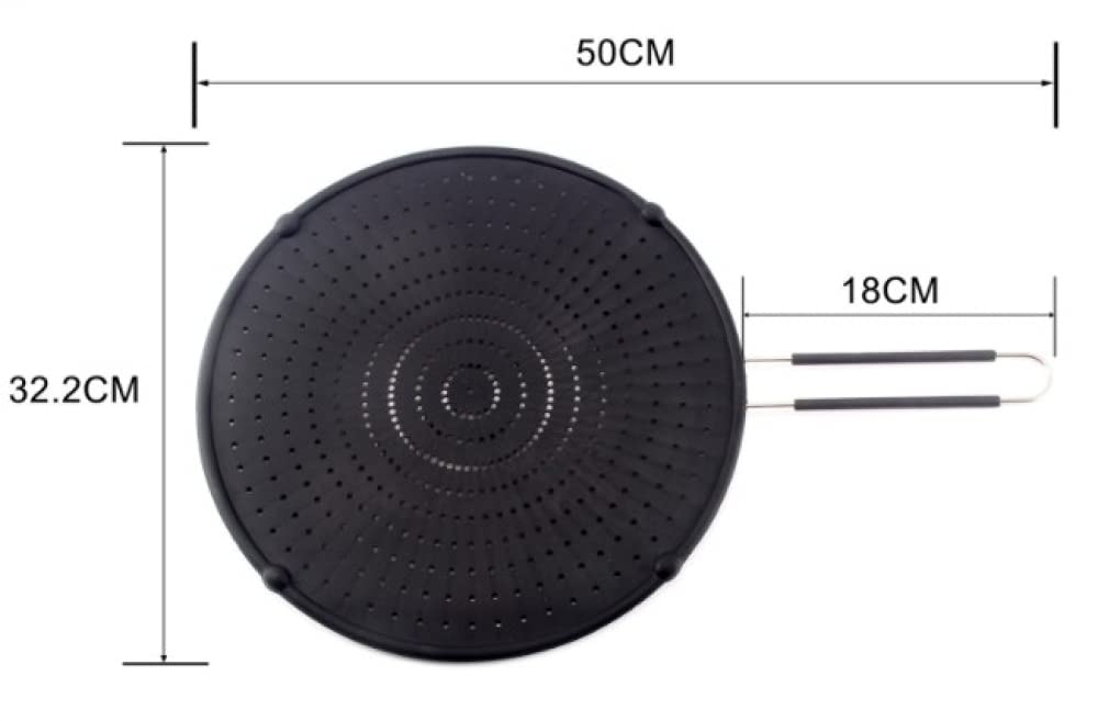 Tapas De Cocina Protector contra Salpicaduras De Silicona para Sartén - Tapa Antiadherente para Sartén De Grasa para Cocinar Sartén De Silicona