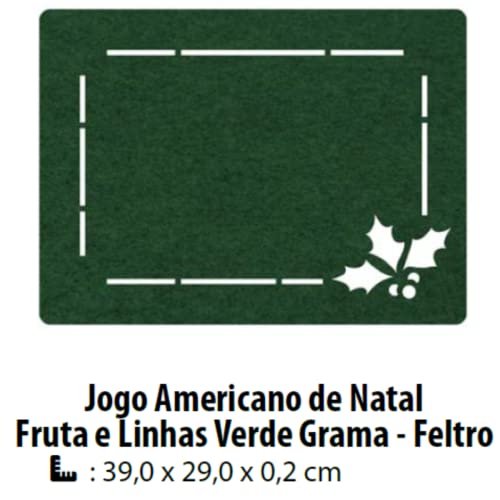 Jogo Americano para natal decoraçao kit 6 unidades familia reuniao