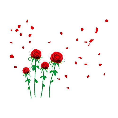 jingxiaopu Wandsticker Wandtattoo Blumen Wandsticker Blumen Wandtattoo MäDchenzimmer Wandtattoo Vorzimmer Blumen Für Deko Schlafzimmer Teenager MäDchen 01 Cover