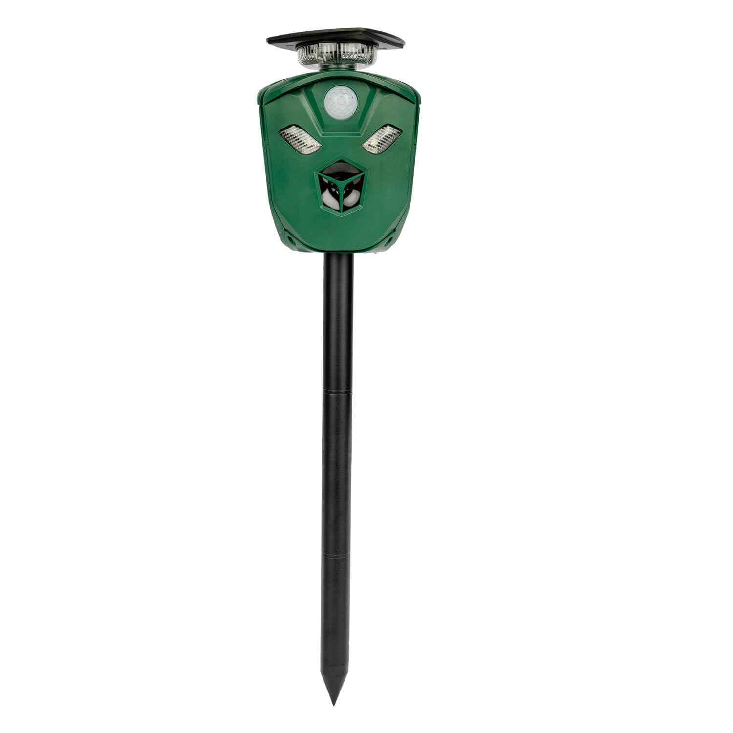 Ahuyentador Solar de Animales Salvajes | Lobos | Zorros | Ginetas | Sensor de Movimiento con Protección 360º | Ultrasonidos y Sonidos | Luz Flash |