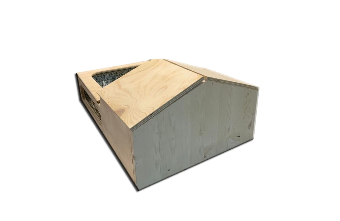 Casetta teca terrario tartarugario casa per taratarughe tartaruga di terra rettili recinto recinzione gabbia trasportino 60x40x23h