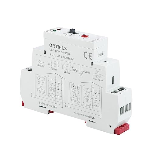 Commutateur de minuterie d'éclairage GRT8-LS 230VAC 16A pour minuterie d'escalier et de couloir