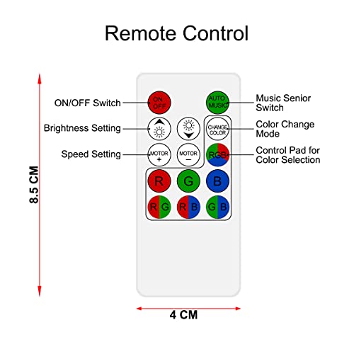 YATOSEEN Disco Glühbirne, E27 Discolicht Kristallkugel Rotierende LED RGB Glühbirne Bühnenlicht Partylicht mit Fernbedienung für Bar Pub DJ Club Hochzeit