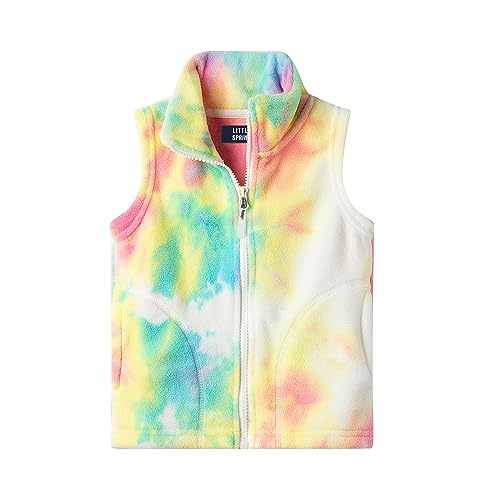 Image of LittleSpring Boys Girls Fleece Vest Sleeveless Jacket Full-Zip Fall Winter Warm Outerwear