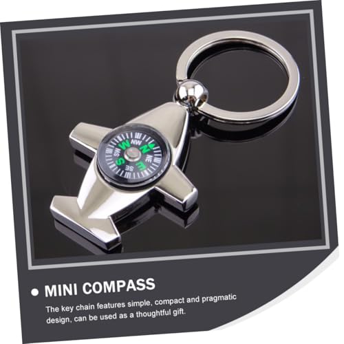 Llavero brújula mini portátil pack 3 piezas para camping miniatura 6