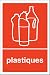 Panneau de Recyclage de Plastiques - Autocollant 150mm x 100mm
