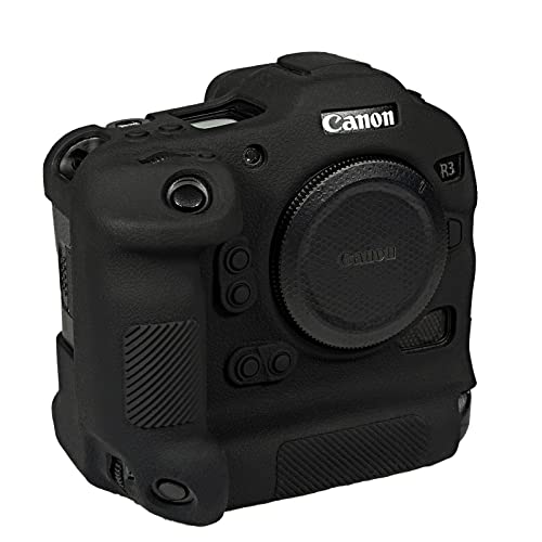 Easy Hood Camera Case For Canon Eos R3 Mirrorless Camera, Anti-Scratch Soft Silicone Rubber Case Protective Body Housing Protector Skin Cover #TOP16