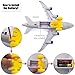 Tipmant Baby Toddler Electric Airplane Vehicle Car Toy Electronic Plane Aircraft, Automatic Driving, Music, Flash Light Kids Birthday Gifts