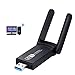 Produktbild KagoLing WLAN Adapter, kabelloser USB WLAN Dongle 1200Mbps Dual-Band 2.4G/5G USB 3.0 WiFi Stick Mini Netzwerkkarte für PC Desktop Laptop, unterstützt Windows 10/8/7/Vista/XP/2000, Linux, Mac OS X 10