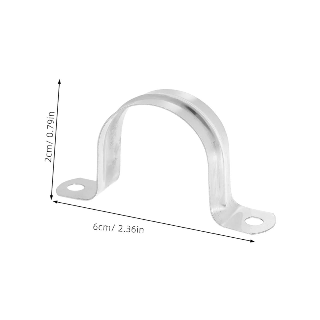 OUNONA Pipe Fastener Tube Fixing Clamps Versatile u Brackets for Multiple Projects