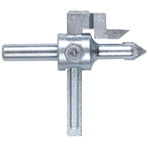 Pasuihcay Adjustable Circle Tile Cutter Hole Cutter For Ceramic Tile Tungsten Carbide Drill Bit For Electronic Tool Ceramic Tile Power Tool Accessory, Silver