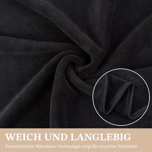 KinHwa Mikrofaser weiche Handtücher, Super saugfähiges Dickes Flauschiges Handtuch Dicke Handtücher (30cm x 50cm) schnell trocknende (für… – Ansicht 3
