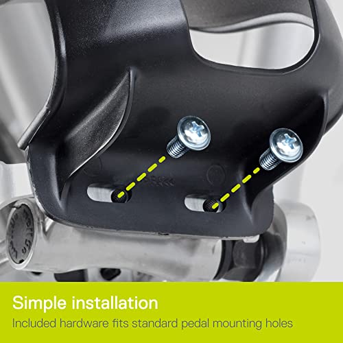 Delta Cycle Foot Fenders Bicycle Toe Clips - Bike Pedal Straps For Mountain Bikes, Cruisers And More - Wide Opening For Comfort And Convenience - Durable Construction Toe Clips For Bike Pedals #TOP7